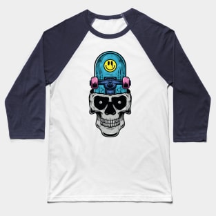 SKeleton skate Baseball T-Shirt